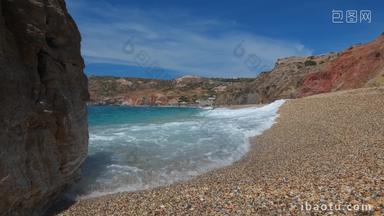 米洛斯岛希腊岩石水